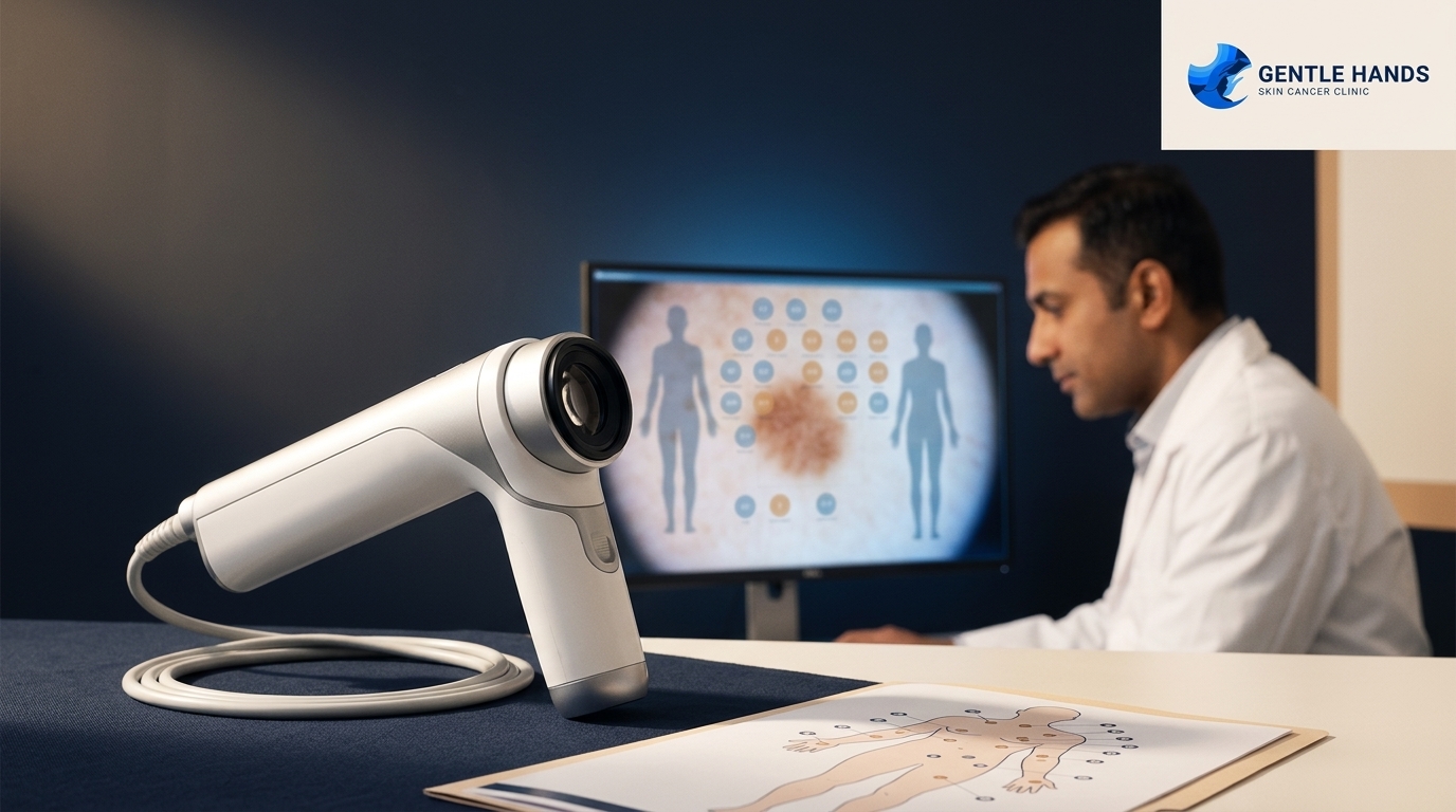 Ongoing skin surveillance and continuity of care illustration